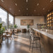 Warm Light Maple Acoustic Drop Ceiling Baffles, Sound Dampening & Echo Reduction