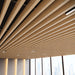 Light Cold Oak Acoustic Drop Ceiling Baffles, Sound Dampening & Echo Reduction