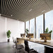 Light Walnut Acoustic Drop Ceiling Baffles, Sound Dampening &amp; Echo Reduction