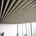 Light Walnut Acoustic Drop Ceiling Baffles, Sound Dampening &amp; Echo Reduction