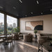 Black Acoustic Drop Ceiling Baffles, Sound Dampening & Echo Reduction