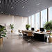 White Acoustic Drop Ceiling Baffles, Sound Dampening & Echo Reduction