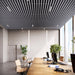 White Acoustic Drop Ceiling Baffles, Sound Dampening & Echo Reduction