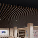 Dark Chestnut Acoustic Drop Ceiling Baffles, Sound Dampening & Echo Reduction