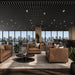 Black Acoustic Drop Ceiling Baffles, Sound Dampening & Echo Reduction