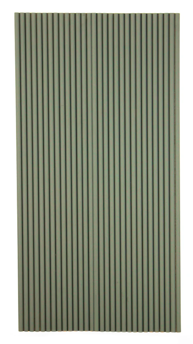 Alamosa Green Flexible 3D Fluted Semi-Circle Shiplap Wood Wall Panel