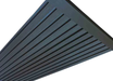 Black Exterior Corner Trim for Composite Slat Panels