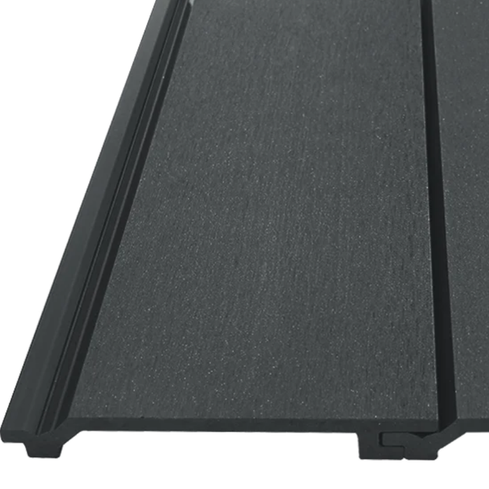 Black Exterior Shiplap Siding Boards, Outdoor Wall Panel Cladding