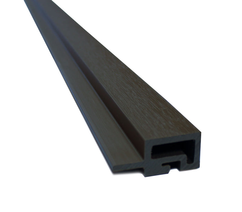 Black Universal Trim End Cap for Composite Slat Panels