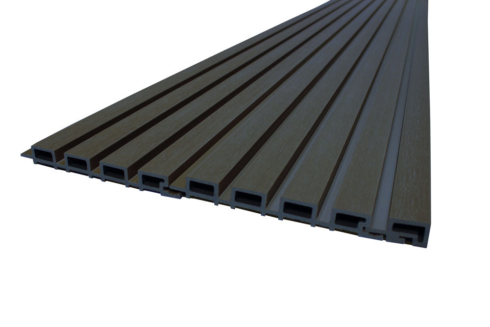 Black Universal Trim End Cap for Composite Slat Panels