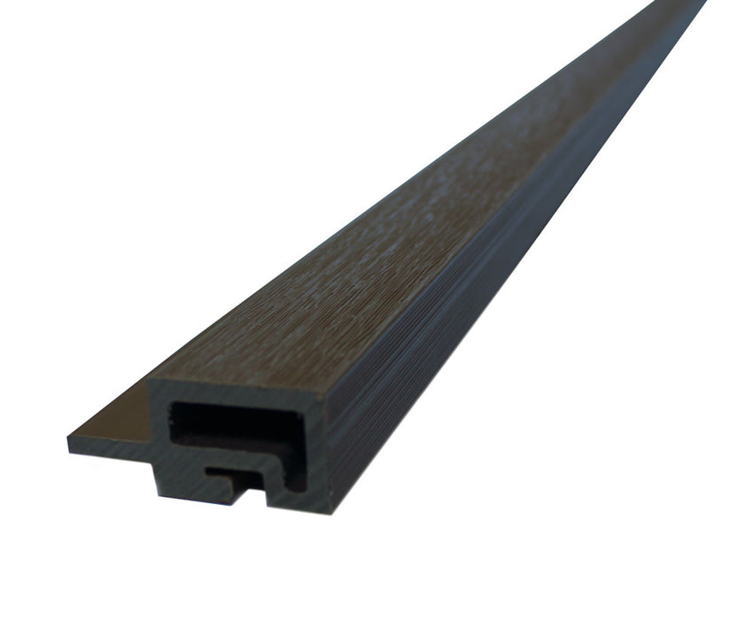 Black Universal Trim End Cap for Composite Slat Panels