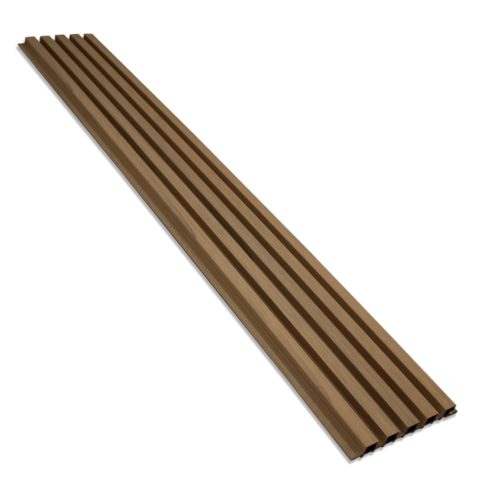 Maple 5 Grid Composite Siding Slat Panels for Exterior Outdoor Walls
