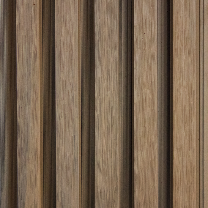 Maple 5 Grid Composite Siding Slat Panels for Exterior Outdoor Walls