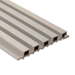Pale Oak 5 Grid Composite Siding Slat Panels for Exterior Outdoor Walls