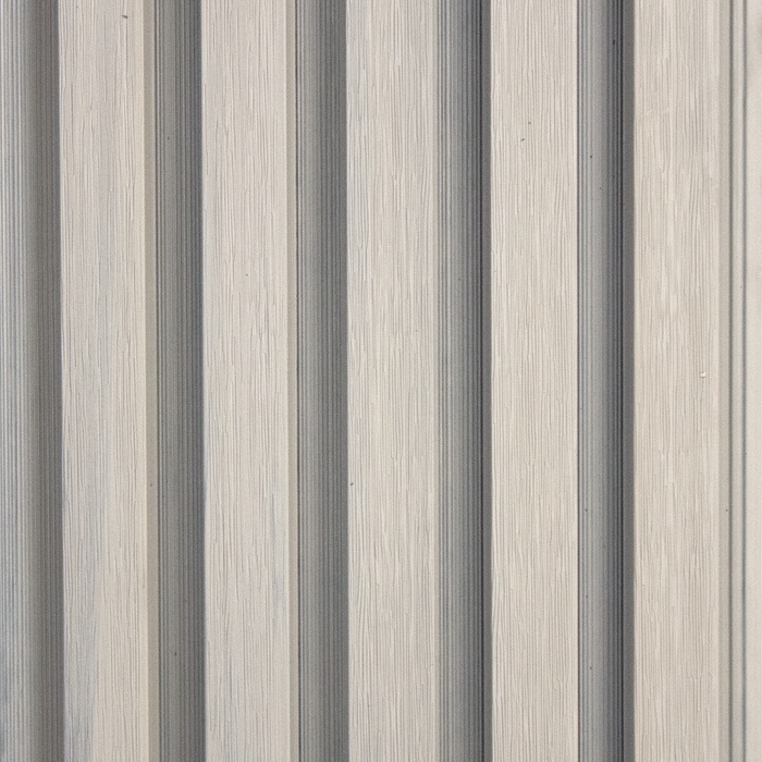 Pale Oak 5 Grid Composite Siding Slat Panels for Exterior Outdoor Walls