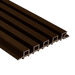 Dark Brown 5 Grid Composite Slat Wall Panels – Outdoor Exterior Siding & Wall Cladding System