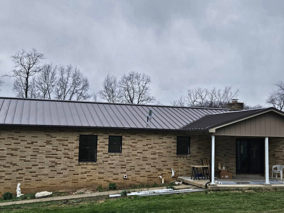 Charcoal Gray Metal Roofing Panels – Standing Seam Steel Roof