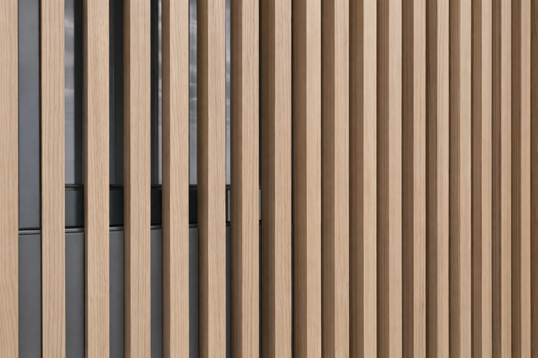 Maple Composite Wood Slat Privacy Dividers & Wall Accents