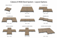 Teak WPC Modular Deck Tiles – 39.4" x 39.4" Interlocking Composite Decking Panels for Patios &amp; Rooftops
