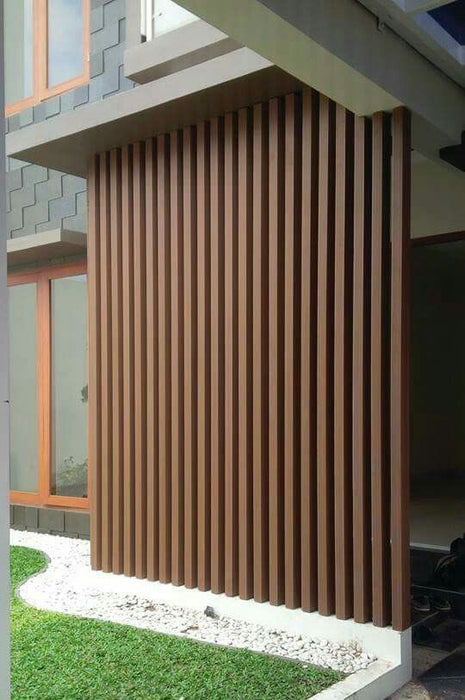 Teak Composite Wood Slat Room Dividers for Indoors and Outdoors - 15 box minimum order