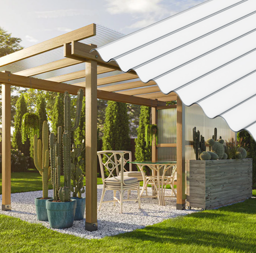 Clear Polycarbonate Corrugated Trapezoid Roof Panels