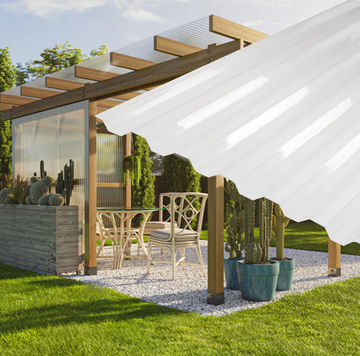 Clear Polycarbonate Corrugated Trapezoid Roof Panels