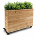 Commercial-Grade Rolling Planter Café Barrier – Durable, Mobile, and Built for Outdoor Use