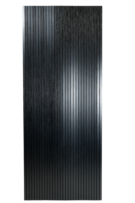 Black Trapezoid Wood Panels -- Flexible 3/4" Fluted Beads for Interior Walls
