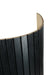 Black Trapezoid Wood Panels -- Flexible 3/4" Fluted Beads for Interior Walls