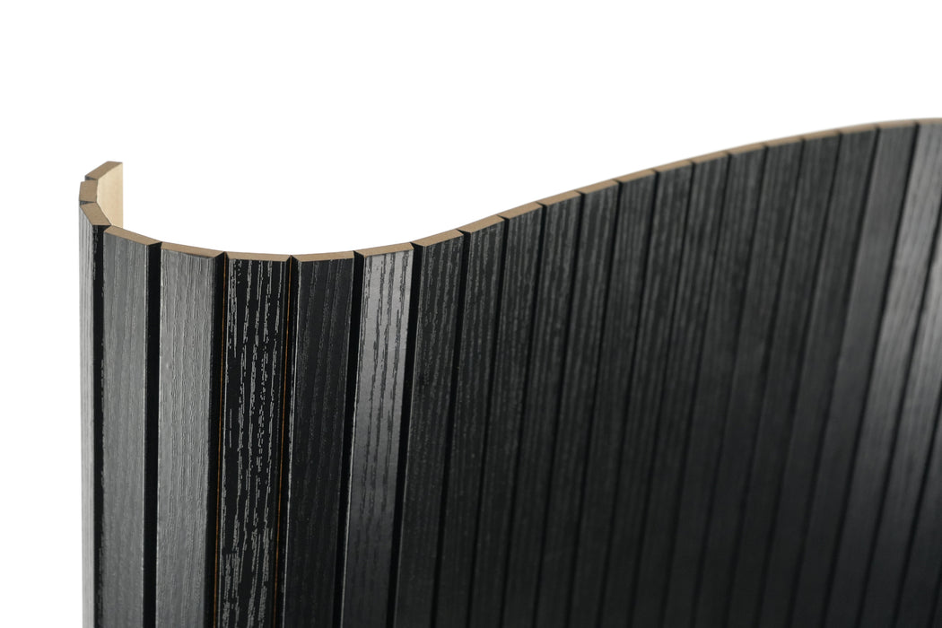 Black Trapezoid Wood Panels -- Flexible 3/4" Fluted Beads for Interior Walls