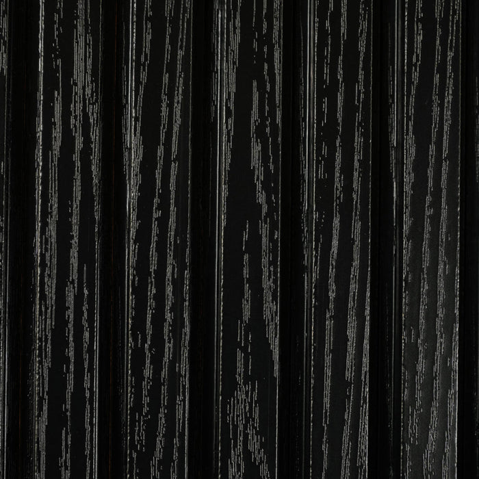 Black Square-Groove Wood Panels -- Flexible 1/2" Fluted Fins for Interior Walls
