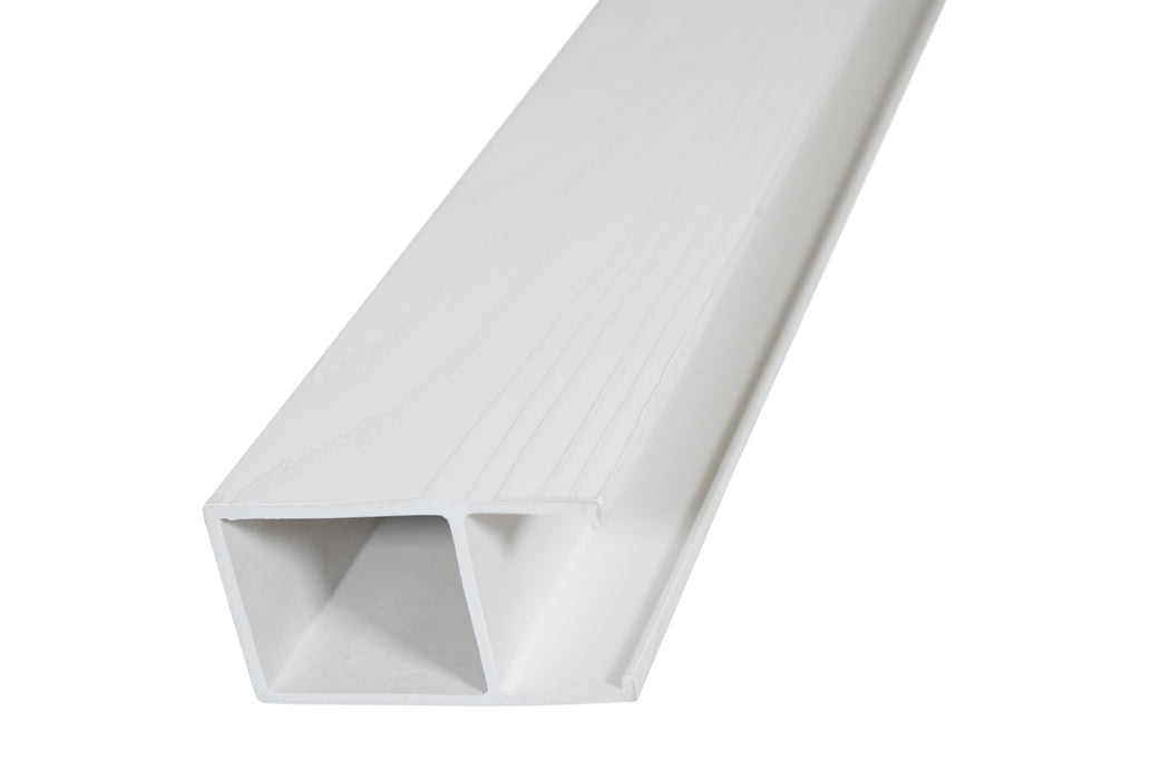 White Textured - Suspended Slatted Wood Drop Ceiling System