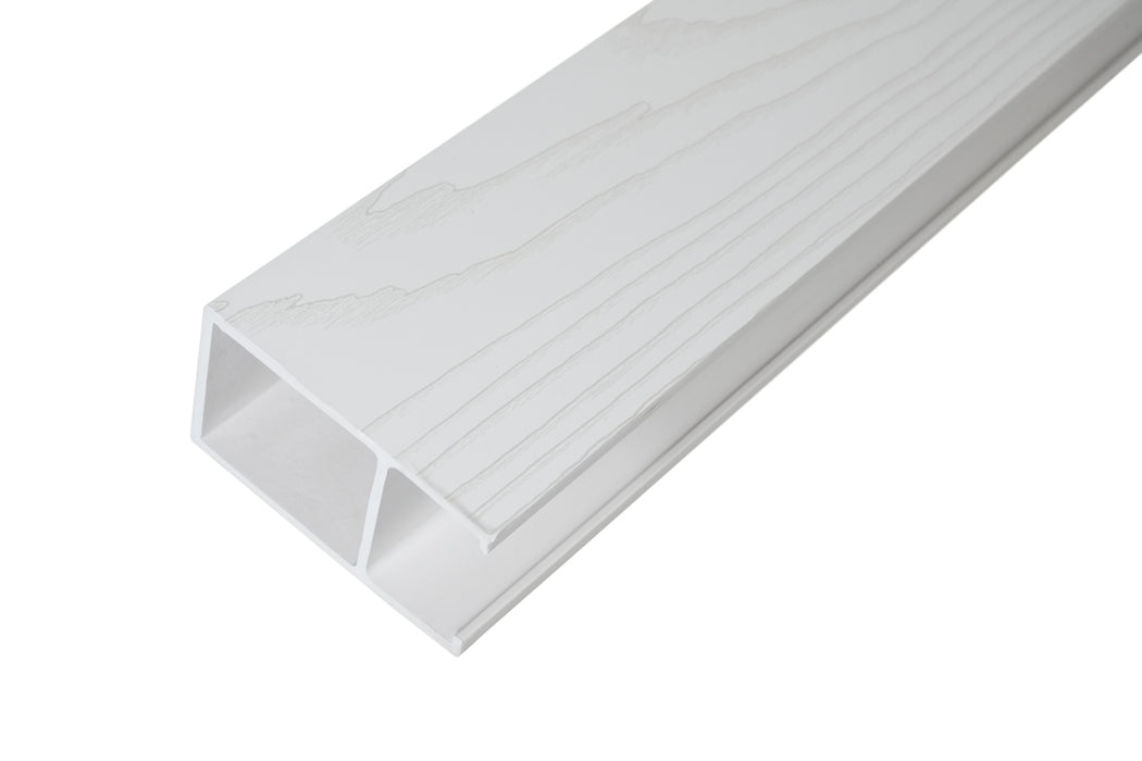 White Textured - Suspended Slatted Wood Drop Ceiling System