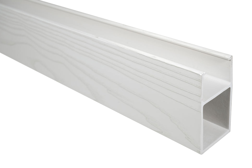 White Textured - Suspended Slatted Wood Drop Ceiling System