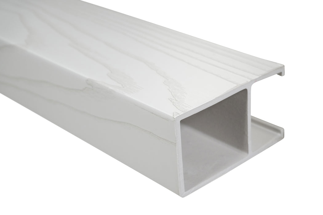 White Textured - Suspended Slatted Wood Drop Ceiling System