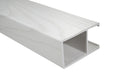 White Textured - Suspended Slatted Wood Drop Ceiling System
