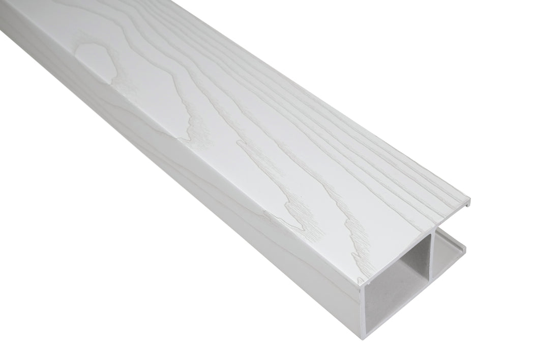 White Textured - Suspended Slatted Wood Drop Ceiling System