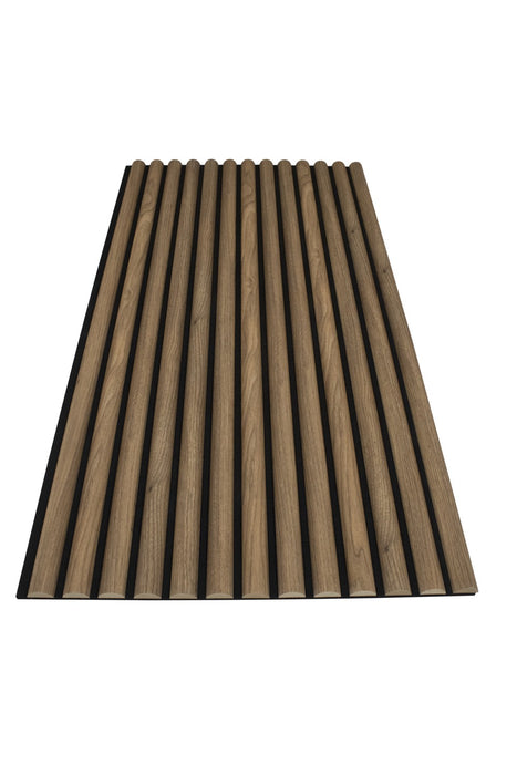 Danish Teak Half-Round Wood Column Acoustic Sound Panel for Walls