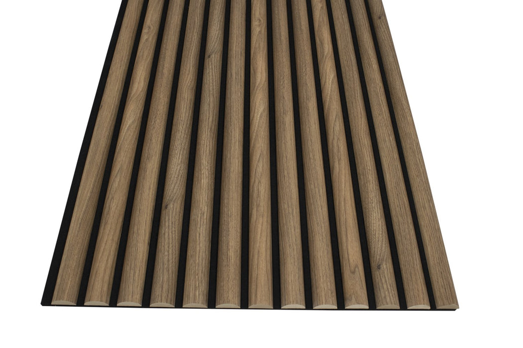 Danish Teak Half-Round Wood Column Acoustic Sound Panel for Walls