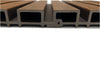 Weathered Teak Composite Slat Wall Panels detail view