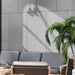 Interior-Exterior Dark Gray Travertine Natural Stone Veneer Flexible Wall Tile