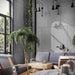 Interior-Exterior Dark Gray Travertine Natural Stone Veneer Flexible Wall Tile