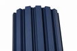 Navy Blue Square-Groove Wood Panels -- Flexible 1/2" Fluted Fins for Interior Walls