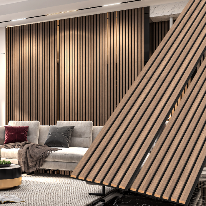 Driftwood Acoustic Wall Panels for Soundproofing Rooms 94 x 12