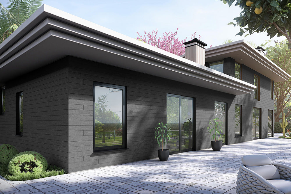 Charcoal - All-Weather Composite Siding System Shiplap Board