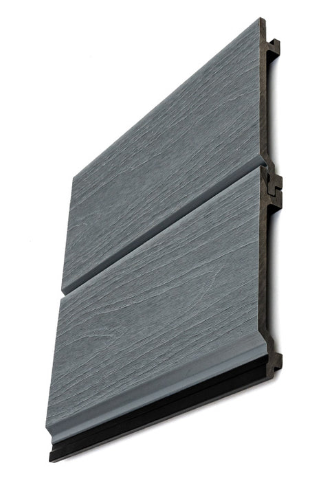 Graphite Charcoal Gray Wood-Like Composite Siding, Exterior Wall Paneling