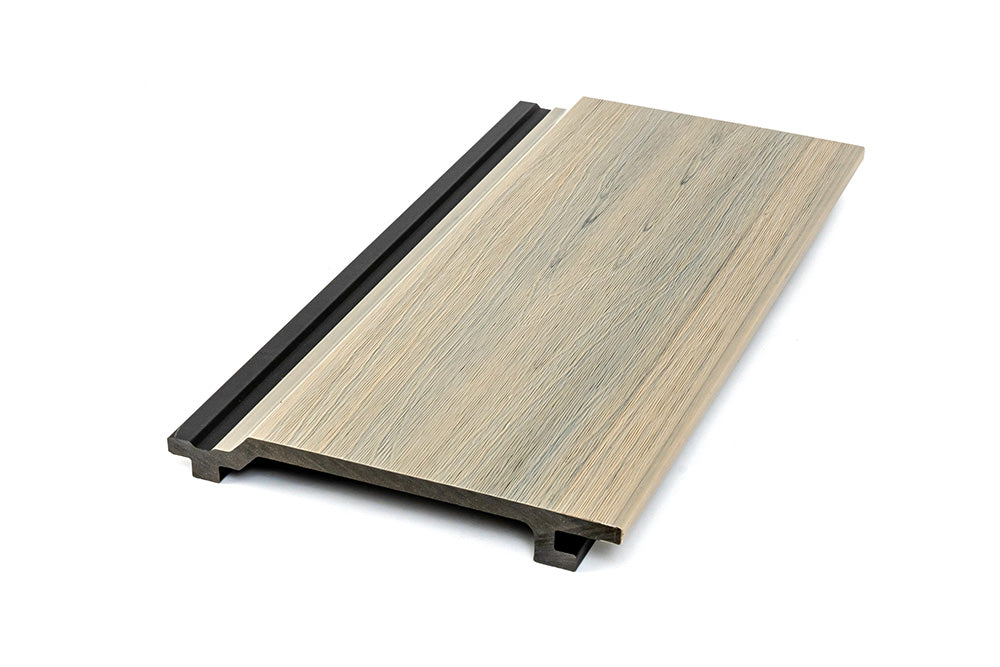 Weathered Oak Enhanced Grain Wood-Like Composite Siding, Exterior Wall Paneling