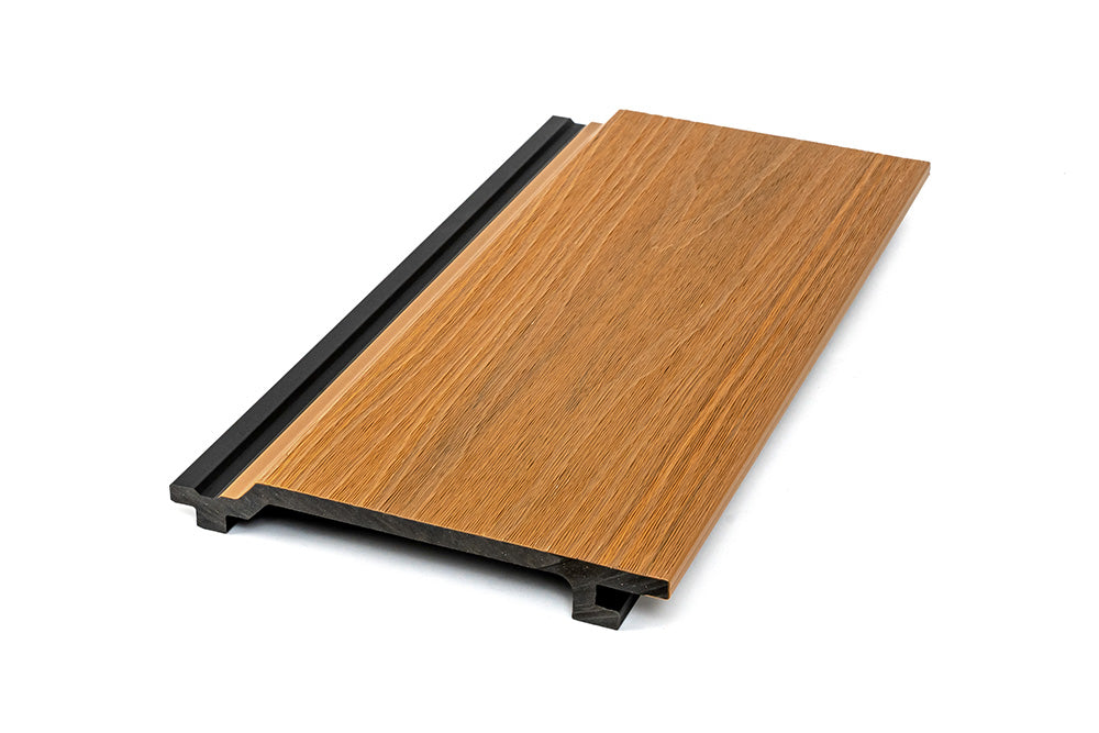 Weathered Teak Enhanced Grain Wood-Like Composite Siding, Exterior Wall Paneling