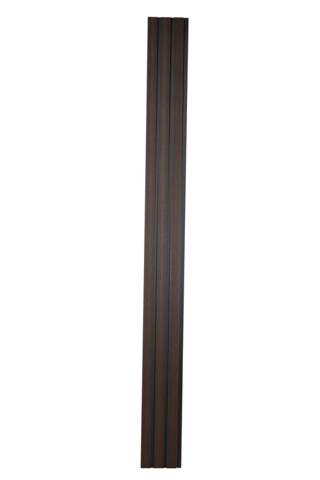 All-Weather WPC Composite Fence Slat Panel System - American Walnut