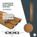 Teak Heavy-Duty Slat Composite Fence Panels